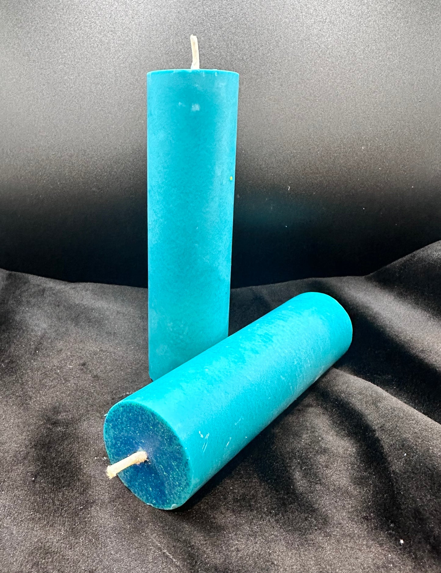 Teal UV Reactive Soy Pouring Pillar Wax Play Candles
