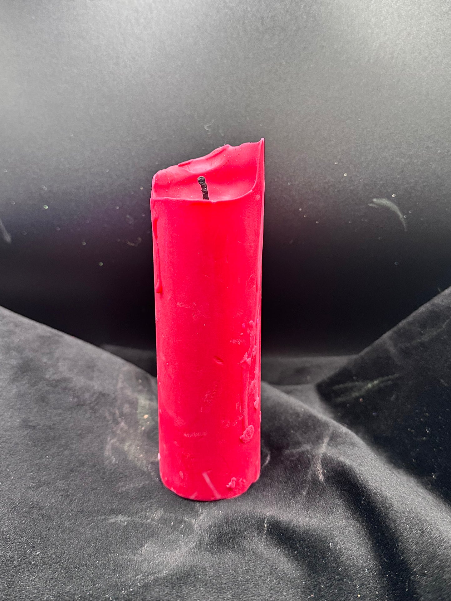 Red UV Reactive Pouring Soy Pillar Wax Play Candles
