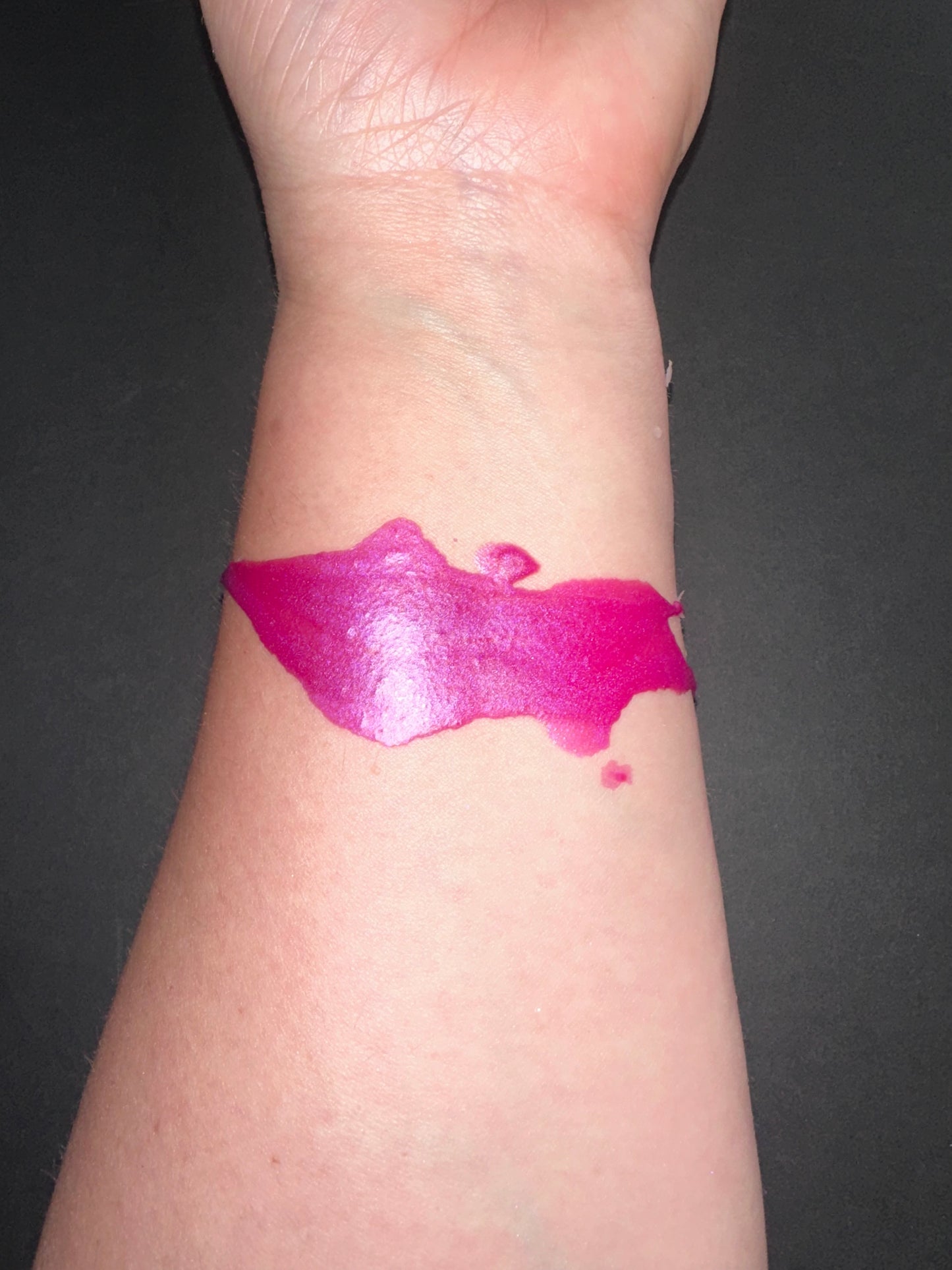 Magenta Metallic Shimmer Paraffin Dripping Pillar Wax Play Candle