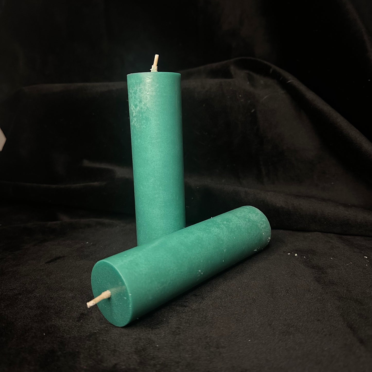 Seafoam Metallic Shimmer Paraffin Dripping Pillar Wax Play Candle