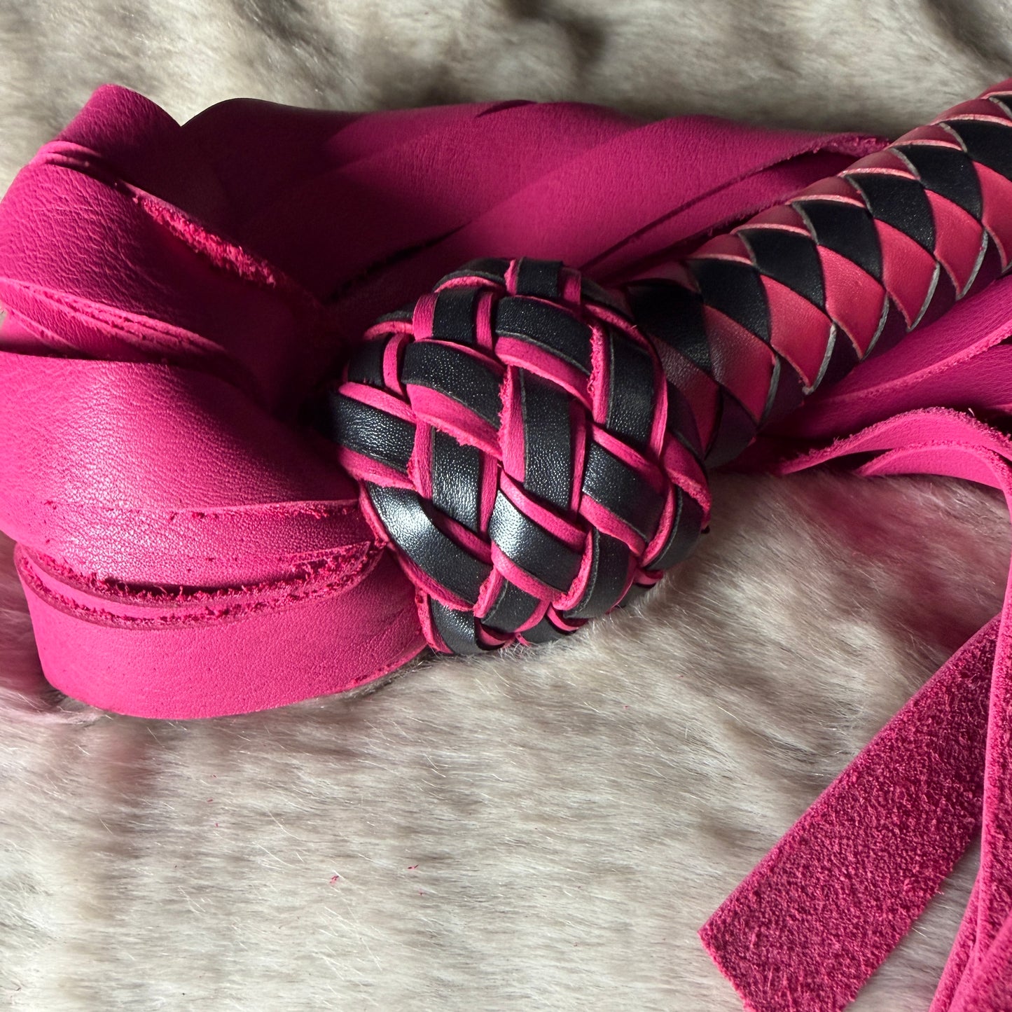 Duskrose | Hot Pink Nappa Cowhide Flogger