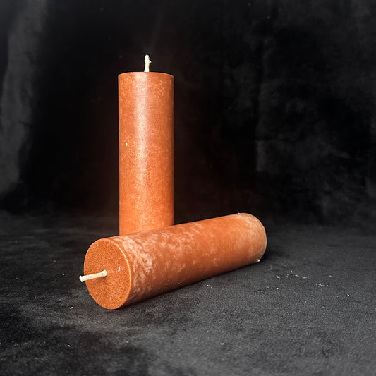 Molten Bronze Paraffin Dripping Pillar Wax Play Candle