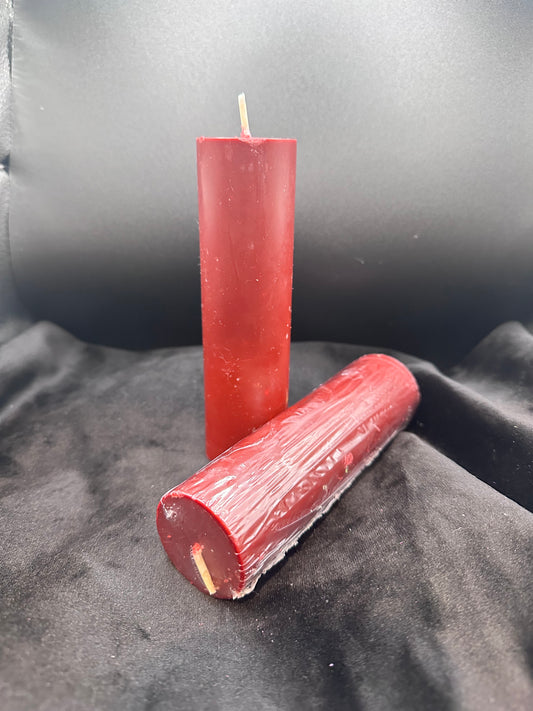 Blood Red Paraffin Dripping Pillar Wax Play Candle