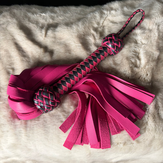 Duskrose | Hot Pink Nappa Cowhide Flogger