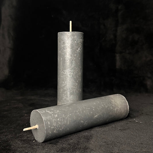 Molten Silver Paraffin Dripping Pillar Wax Play Candle