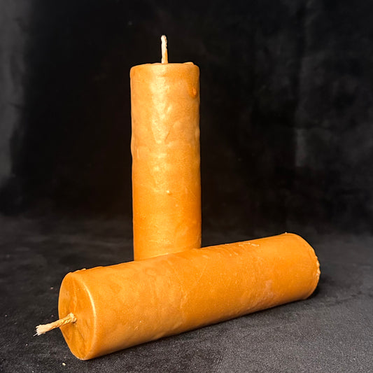 Molten Gold Paraffin Dripping Pillar Wax Play Candle